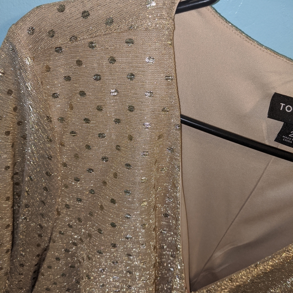 Torrid gold dress